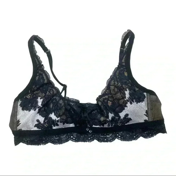 Victoria’s Secret  new with tags bralette sexy black lace intimates size medium - Picture 1 of 6